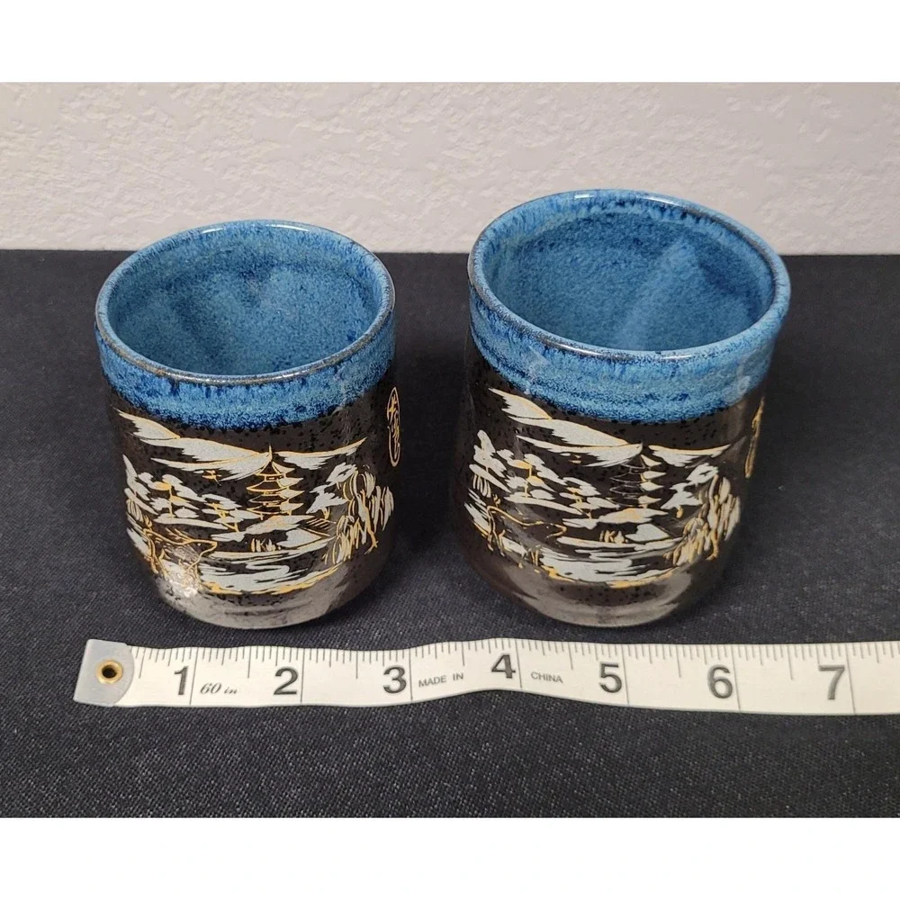 Japanese Yunomi Tea Cups Set of 2 Japanese Tea Cups